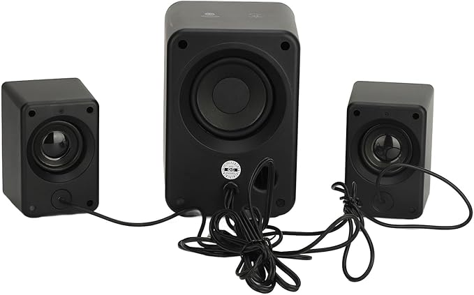 SUNGOOYUE 2.1 Channel USB Powered Gaming Desktop Speakers Subwoofer with RGB Lighting for Enhanced Bass and Immersive Gaming Experience Compatible with TV Computer Phone