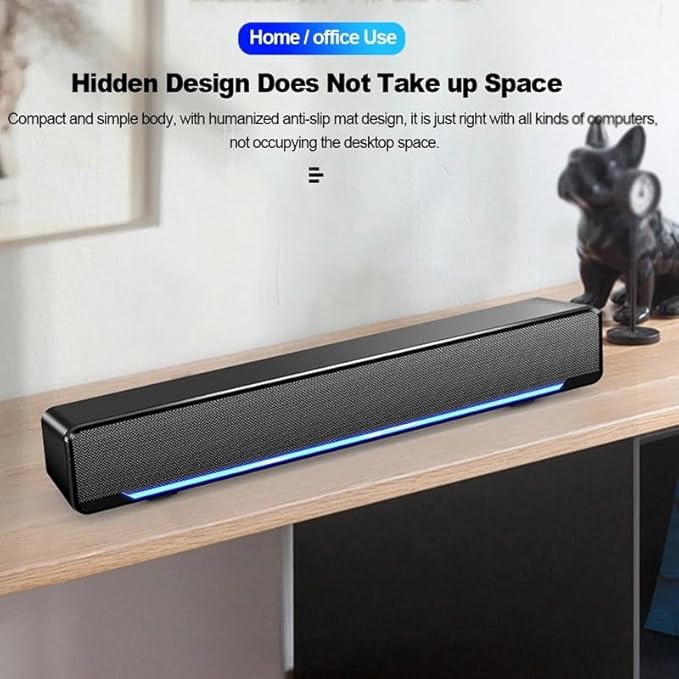 Wired Powerful Computer Speaker Bar Stereo Subwoofer Bass Surround Sound Box for PC Laptop Phone