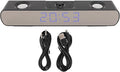Sanpyl Bluetooth Computer Speakers USB Powered Computer Speakers Bluetoot Computer SoundBar with Alarm Clock FM Radio HiFi Stereo Built in Subwoofer Support USB AUX in PC Gaming