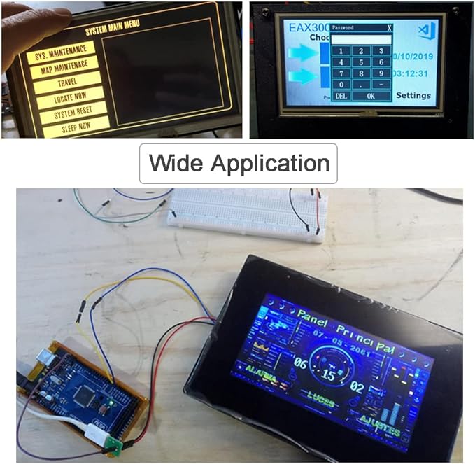 Nextion Enhanced 3.2 inch HMI Display Resistive Touch Screen 5V TFT LCD 400x240 for Arduino ESP32 (NX4024K032)