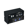 CKLau 2 Port Displayport 1.4 KVM Switch 2 Monitors with Cables and USB 3.0 Hub Supports 4096x2160@60Hz 2560x1440@144Hz for 2 Computers 2 Monitors Sharing Keyboard Mouse Peripheral Device