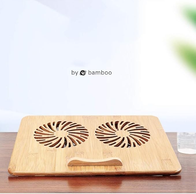Computer Radiator Laptop Stand Cooling Pad Bamboo Laptop Cooler Pad Laptop Desk Laptop Table with Tilting Angles for Notebooks (Size : FT3017)