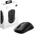 MSI Versa 300 Wireless Gaming Mouse - 8000 DPI Optical Sensor 1000 Hz Polling Rate Symmetrical 30M+ Click Kailh Micro Switches 6 Buttons 50-Hour Battery 1ms Latency RGB 60g - Wired/Wireless