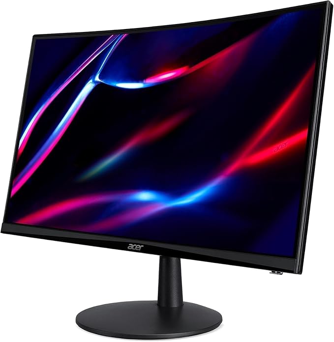 Acer ED240Q H 24 FHD Monitor with 1ms Response Time AMD FreeSync Anti-Glare VESA Mount (100x100mm) Low Blue Light VGA HDMI &amp Dockztorm USB Port Expander Black Color (UM.UE0AA.H01) 2 Pack
