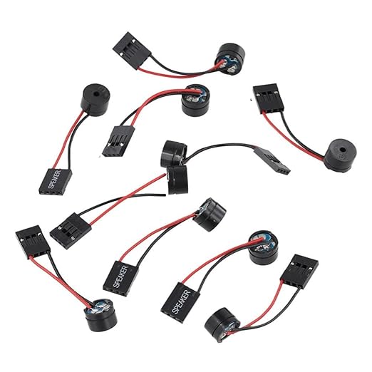 10PCS Computer Motherboard Onboard Case Buzzer Mini Speaker Beep Alarm Beep Speaker