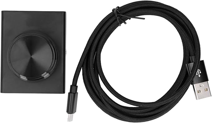 USB Volume ControlQuick Sensitive USB Volume Control Multimedia ControllerComfortable to the Touch USB Volume Control Knobfor Computer Laptop Speaker