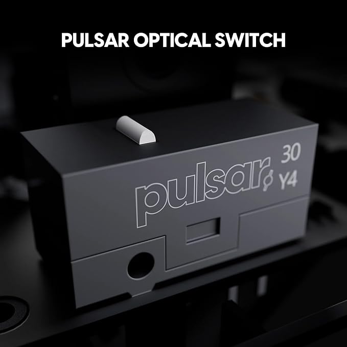 Pulsar Gaming Gears X2 Crazylight Wireless Gaming Mouse Ultra Lightweight 1.23 oz (35g) Optical Switch 32000 DPI 750 IPS XS-1 Sensor 8k Compatible (LA Edition) (Renewed)