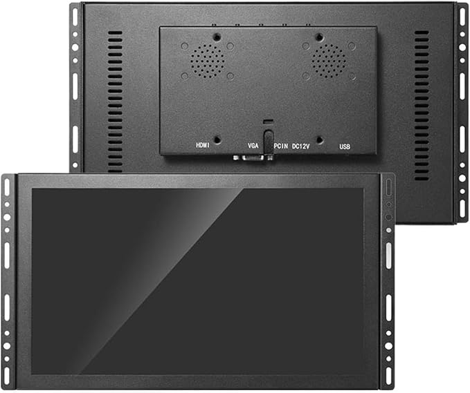 1pc 11.6 Inch 1366 * 768 Open Frame IPS Metal Industrial Grade VGA for HDMI USB-Capacitive/Resistive Touch Screen Monitor(Capacitive Touch)