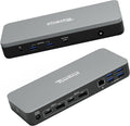 Plugable 12-in-1 Dual 4K USB C Docking Station Works With Chromebook Certified Driverless 60W Charging Dock Compatible with ChromeOS and Windows 2x HDMI 2x DisplayPort Ethernet 1x USB-C 6x USB
