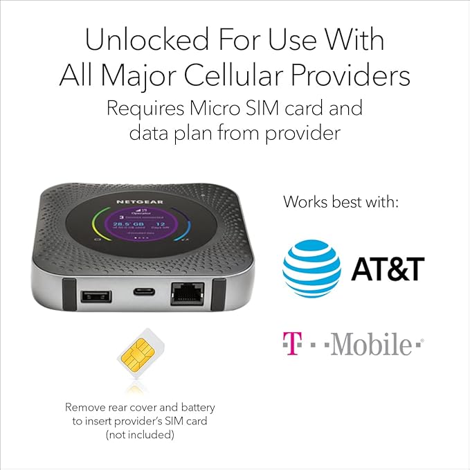 NETGEAR Nighthawk M1 MR1100 GSM/LTE Unlocked (Renewed)