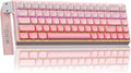 AULA WIN68 HE Mechanical Gaming Keyboard 60% Hall Effect Magnetic Switch Fast Trigger Mode Adjustable Actuation 8000Hz Polling Rate RGB Backlit Wired Pink Keyboard for Laptop/PC Gamer