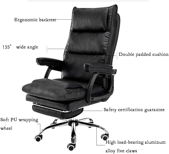 YYDS Chair E-Sports Anchor Gaming Chair High Back to Head Executive Ergonomic Swivel Chair Comfortable Computer Chair with Pedal Ergonomically (Color : White Size : Steel feet)