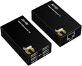 USB Extender Over Cat6/7 Up to165ft/50M JCHICI 4 USB 2.0 Ports Plug and Play No Driver POC Keyboard and Mouse Over Ethernet
