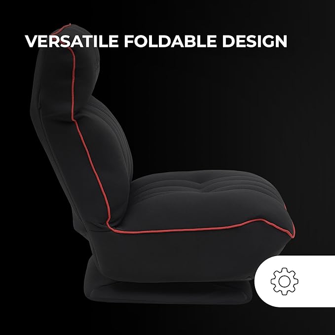 Mars Gaming MGC-Throne Ergonomic Gaming Sofa 360° Rotating Base Adjustable Backrest and Headrest High Density Foam Versatile Folding Design PC Sofa Robust Structure Red