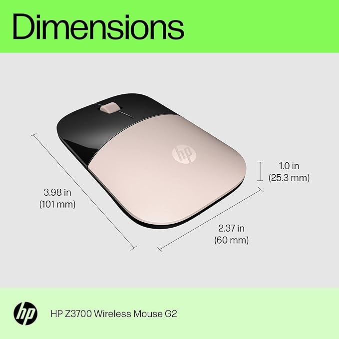 HP Z3700 G2 Wireless Mouse (Pale Rose Gold)