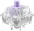 Glorious Gaming - Mako Ultralight Switches (110 PCS) Tactile Switches for Gaming and Typing Clear Design for Max RGB Pre Lubed for Hotswappable Mechanical Keyboards with 5-pin sockets