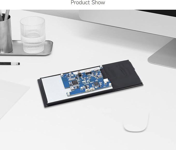waveshare 9.3inch Capacitive Touch Display 1600×600 Resolution Raspberry Pi 5/4B/3B/Zero/Zero W/Zero 2W/Pico/Pico W/Pico WH Support Jetson Nano/Jetson Orin Nano Supports Windows 11/10/8.1/8/7