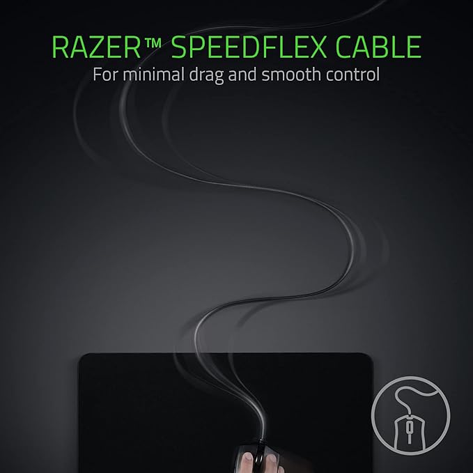 Razer Viper - Light Esports Gaming Mouse (Light ambidextrous Gamer Mouse with 69g Weight Speedflex Cable Optical 5G Sensor Integrated DPI Memory and RGB Chroma Lighting) White