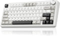 SOLAKAKA A75 75% Wireless Mechanical Keyboard Hot Swappable Gaming Keyboard with Multifunction Knob &amp RGB Gasket Mounted Creamy Keyboard PBT Keycaps Compact Layout for Win/Mac/PC