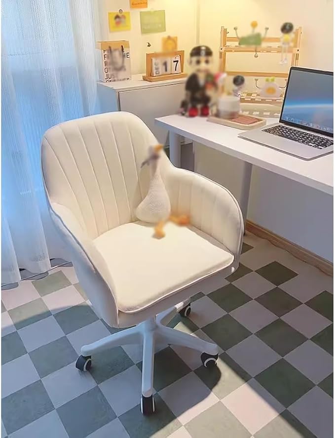 KITCISSL Video Game Chairs Desk Chair for Bedroom Accent Chairs Girls Dormitory Computer Chair Swivel Office Chair Gaming Chair Lift Makeup Chair for Living Room Home Office (Color : Green)
