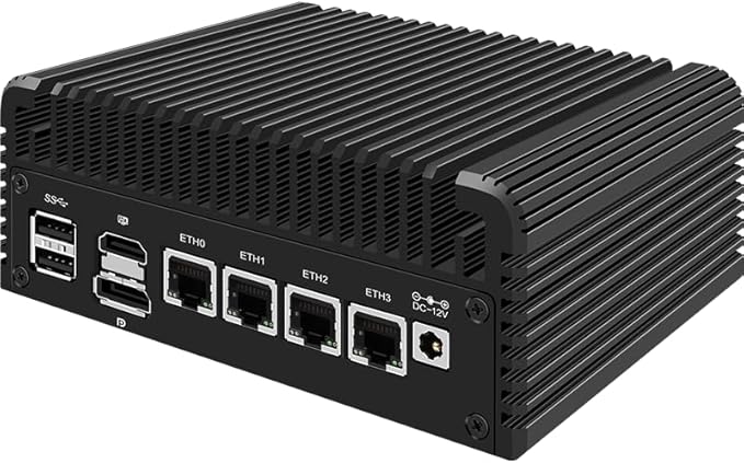 CWWK Firewall Mini PC Intel N Series N100DDR5 16G RAM 256G NVMe SSD4 x 2.5GbE i226V LANMicro Router ApplianceAES-NIOPNsense