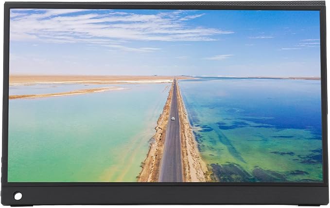 15.6 Inch Portable Monitor with Touchscreen HDR Display Dual Screen Usage Mobile Screen Projection Wide Compatibility Lightweight and Portable
