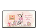 Happy Mother's Day Chinese Crested Love Dog Mom Heart Flower Desk Mat Full Keyboard Mouse Pad Dog Lover Large Mousepad 12004