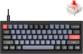 Keychron Q4 Wired Custom Mechanical Keyboard 60% Layout QMK/VIA Programmable Macro with Hot-swappable Gateron G Pro Red Switch Double Gasket Compatible with Mac Windows Linux (Black)