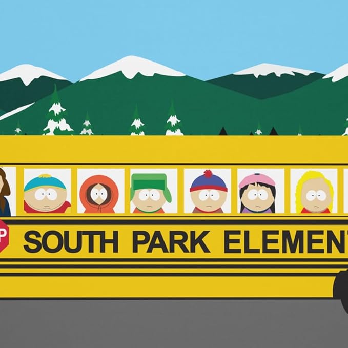 South Park Bus Stop Gaming Mat - 36 x 18 - Officially Licensed