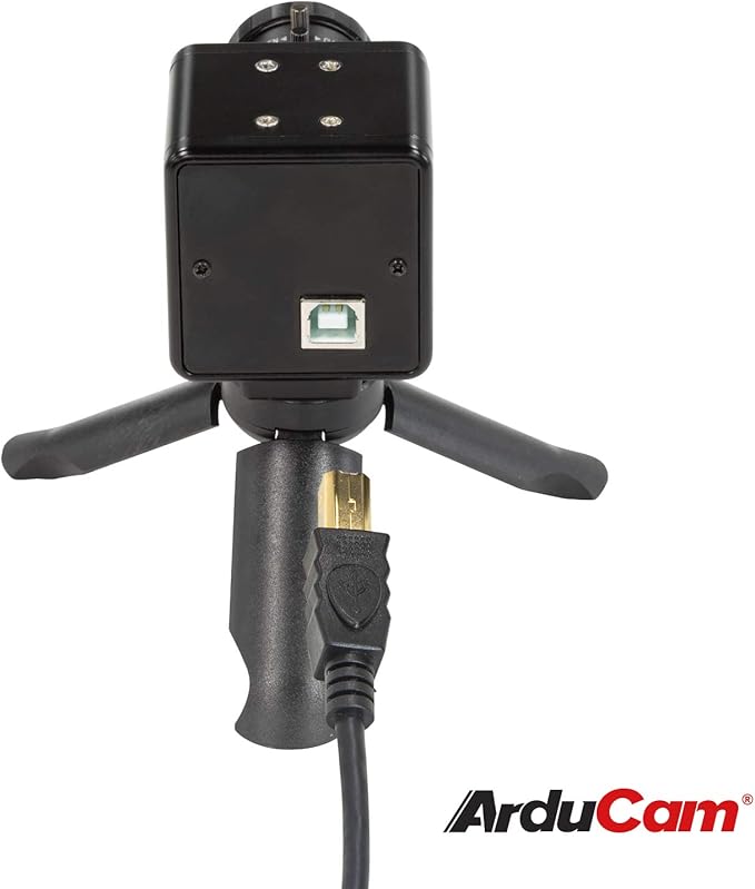 Arducam for Raspberry Pi HQ Camera 12MP IMX477 HQ Webcam with Audio 6mm CS-Mount Lens Metal Enclosure Tripod and USB Cable