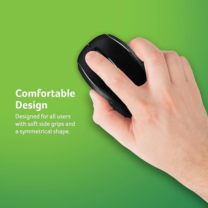 Acer RF Wireless Mouse (Gray/Black) Works with Chromebook with USB Plug and Play for Right/Left Handed Users (for Chromebooks Windows PC &amp Mac)