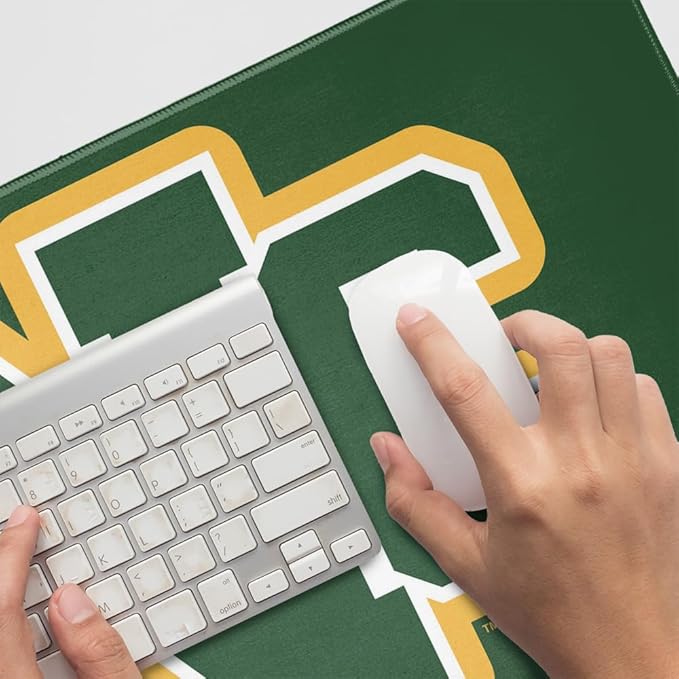 St. Norbert College Primary Logo Large Gaming Mouse Pad Desk Mat with Stitched Edges Non-Slip Base for Gamer Home and Office 31.5 x 15.7