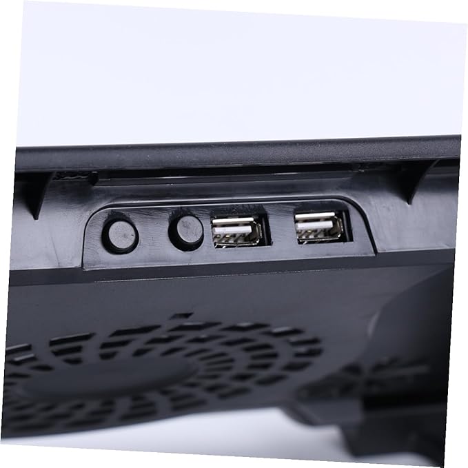 Housoutil USB Laptop Cooling Pad with 5 Fans Anti-Skid Heatsink Cooler Base for Notebooks Adjustable Multi-Angle Cooling Device for Gaming and Office Use