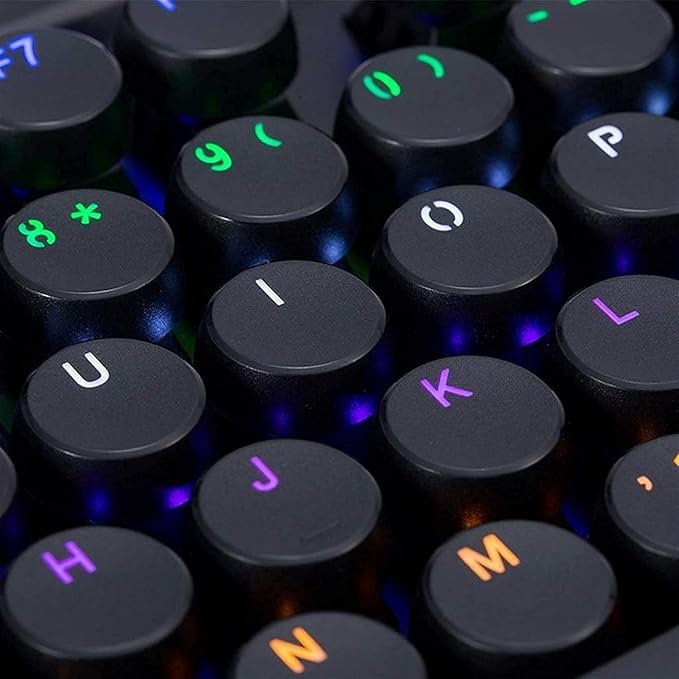 Gaming Mechanical Keyboard108 Keys ABS Keycaps with Ergonomic Design for PC LaptopComputerDesktop