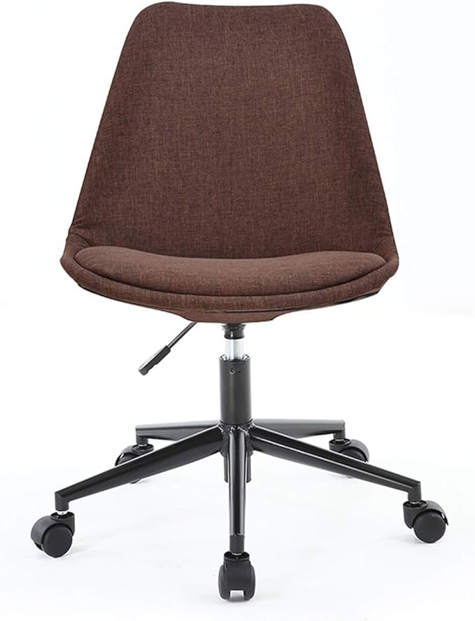 Mlaea Apartment Dining Chair Classroom Dormitory Hotel Chair with Rolling Wheels Backrest Computer Racing Gaming Chair 48 * 43 * 86-96CM(Color:#3)