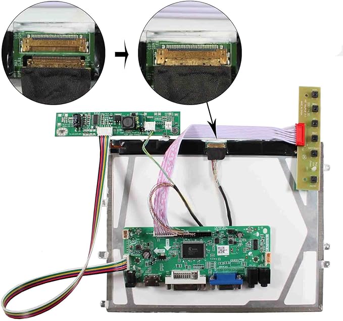 VSDISPLAY VGA LCD Controller Board for 9.7 LTN097XL01 LP097X02