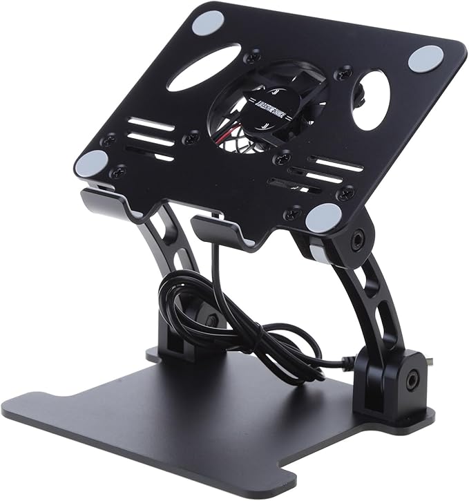 Laptop Stand Aluminum Alloy for W USB &amp Cooling Fan Radiator for Pad Tablet Bracket Notebook Holder Pad Cooler Aluminum Portable Cooling Fan Lift Radiator for Tablet Bracket Holder Accessories