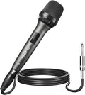 TONOR Professional Vocal Microphone for Singing Dynamic Handheld Wired Karaoke Mic Cardioid Studio Microfono with 450 cm/157inch XLR to 1/4 Cable for Speakers/Mixer Machine/Amp/Speech/Karaoke D5