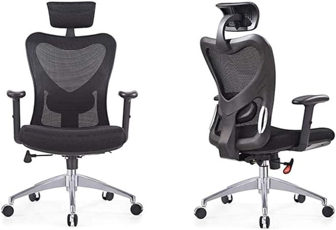 Gaming Chair for Home Armchair Game Chairs Office ArmchairsLift Swivel Chair Ergonomic Mesh Chair Seat Stool Chair (Color:Black)