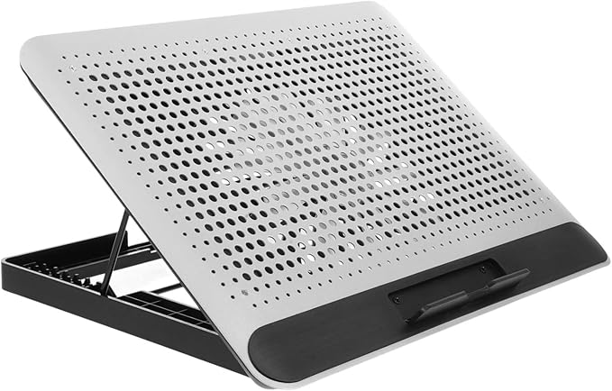 Angoily Gaming Laptop Cooling Pad Aluminum Frame Quiet Laptop Fan Cooler Portable Notebook Cooling Device for 17