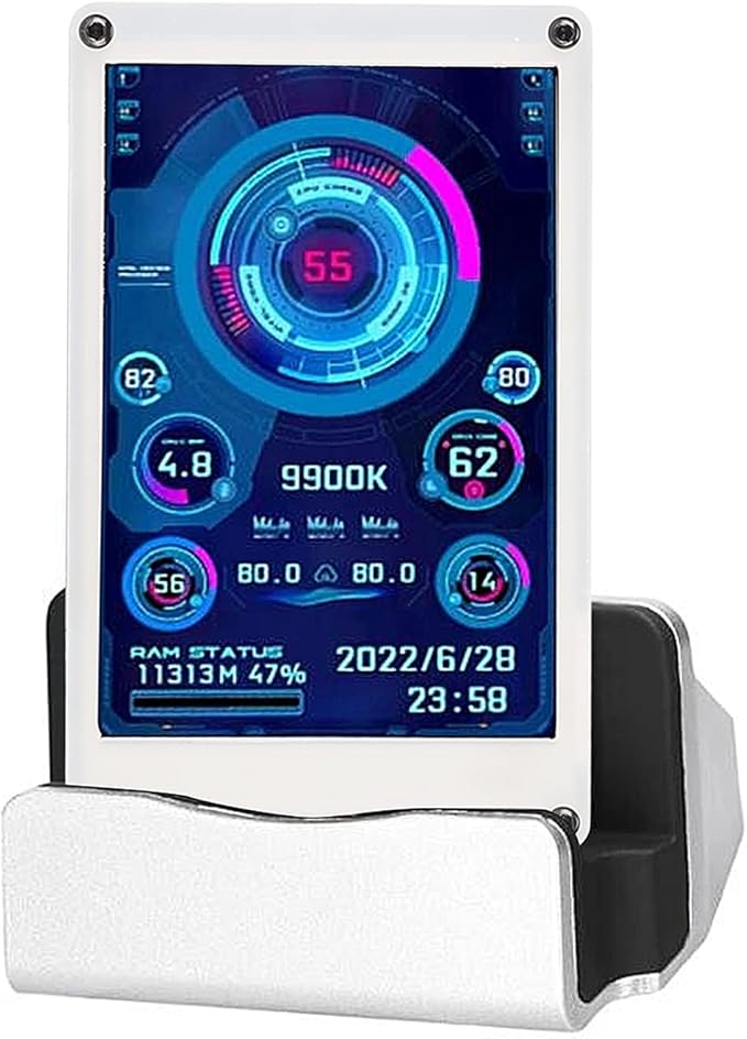 3.5in USB Screen PC CPU Data Monitor PC Sensor Panel Display Temperature MonitorComputer Monitor for aida64 for Linux Gifts