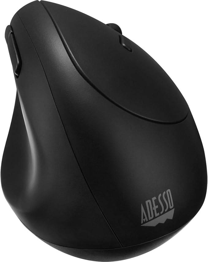 Adesso iMouse V10 Wireless Vertical Ergonomic Mini Mouse iMouse V10-2.4GHz 800/1200/1600 DPI Ergo Mice with 6 Buttons