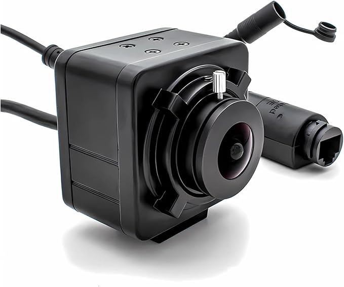 1080P 60fps IP Camera with 1mm 153 Degree Wide Angle Fisheye Lens 50mm Varifocal CS Lens RTSP POE Security Camera