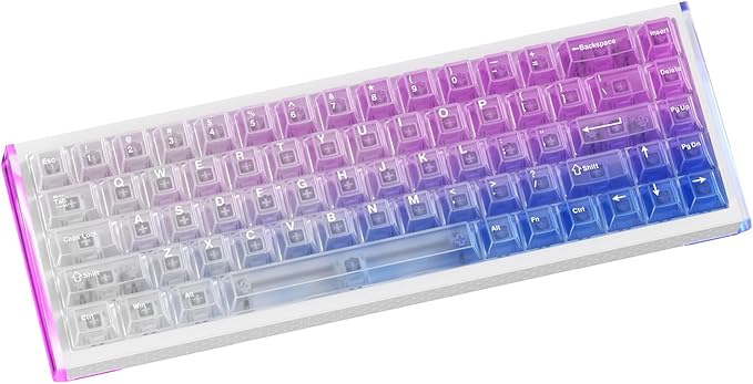 DAREU COOL68 60% Wired Gaming Keyboard Rapid Trigger Magnetic Switch Keyboard with 8000Hz Polling Rate Adjustable Actuation 0.1ms Latency Gasket Mount Hot swappable RGB Light