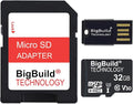 32GB U3 Micro SDHC Memory Card for GoPro Hero 2024 Insta360 Ace Pro 2 X4 / X5 Flow GO 3S Action Camera