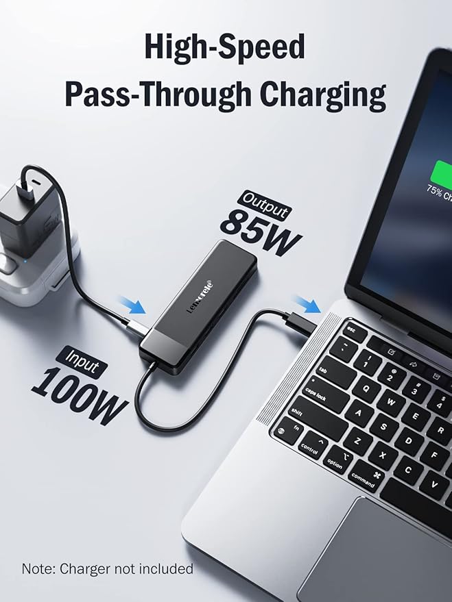 Lemorele USB C Docking Station for Laptop 10 in 1 Triple Display Monitors Adapter w/4K Dual HDMI 1080P VGA 3 USB3.0/2.0 TF/SD 2.0 3.5mm Audio 100W PD for MacBook HP Dell Lenovo Surface