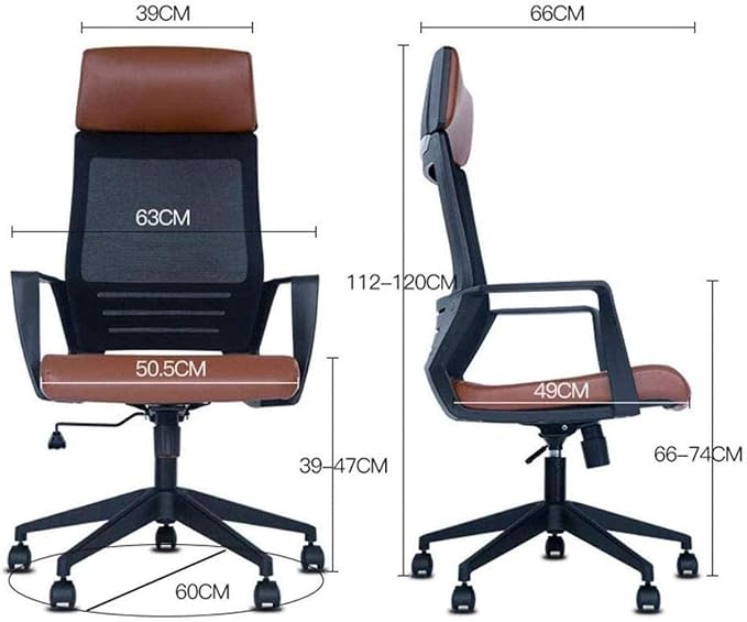 Office Chair Gaming Chair Computer Chair Executive Adjustable Office Chair Ergonomic Computer Chair Ergonomic Backrest Swivel Chair (Color : Rosso)