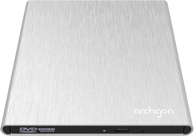 Aluminum USB 3.0 External Optical DVD R/W Driver Sliver for Windows and Mac