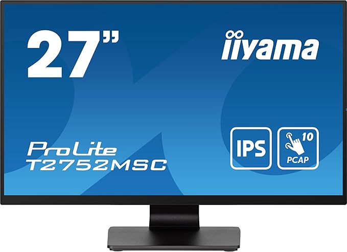 IIYAMA TFT T2752MSC 68.5cm IPS TOUCH 27''/1920x1080/HDMI/DP/2xUSB/schwarz