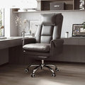 Managerial Chairs Comfortable Sofa Office Chair Gaming Chair Computer Chair Leather ecutive Chair backrest with footrest Reclining Swivel Chair(C)